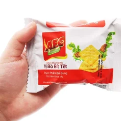 AFC Crunchy Crackers Beefsteak Flavor 172g x 16 Boxes