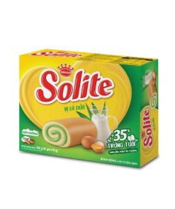 Solite Roll Sponge Cake Pandan Leaves Flavor 288g x 12 Boxes
