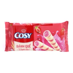 Cosy Wafer Rolls Strawberry 126g x 24 Bags