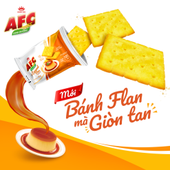 AFC Crunchy Crackers Caramel Flan Flavor 261.6g x 16 Boxes