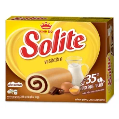 Solite Roll Sponge Cake Chocolate Flavor 288g x 12 Boxes