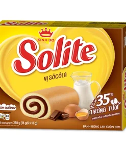 Solite Roll Sponge Cake Chocolate Flavor 288g x 12 Boxes