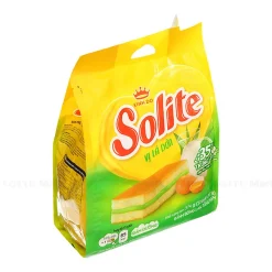 Solite Layers Sponge Cake Pandan Leaves Flavor 374g x 10 Bags