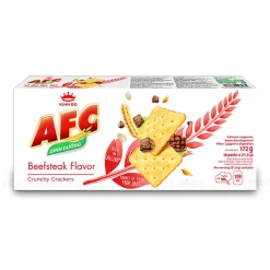 AFC Crunchy Crackers Beefsteak Flavor 172g x 16 Boxes