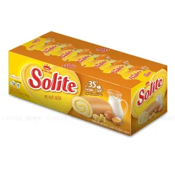 Solite Roll Sponge Cake Milk & Butter Flavor 360g x 12 Trays