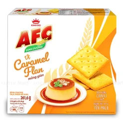 AFC Crunchy Crackers Caramel Flan Flavor 261.6g x 16 Boxes