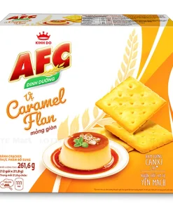 AFC Crunchy Crackers Caramel Flan Flavor 261.6g x 16 Boxes