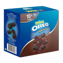 Mini Oreo Original Chocolate Sandwich Cookies With Chocolate Flavored Cream 204g x 6 Boxes