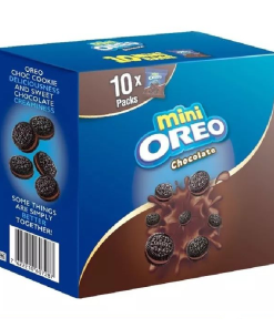 Mini Oreo Original Chocolate Sandwich Cookies With Chocolate Flavored Cream 204g x 6 Boxes