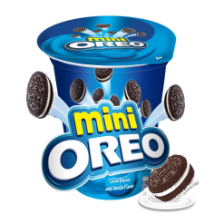 Mini Oreo Original Chocolate Sandwich Cookies With Vanilla Flavored Cream 61.3g x 24 Cups