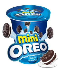 Mini Oreo Original Chocolate Sandwich Cookies With Vanilla Flavored Cream 61.3g x 24 Cups