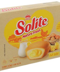 Solite Round Sponge Cake Milk & Butter Flavor 276g x 10 Boxes