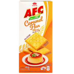 AFC Crunchy Crackers Caramel Flan Flavor 109g X 36 Boxes