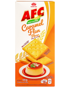 AFC Crunchy Crackers Caramel Flan Flavor 109g X 36 Boxes