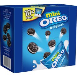 Mini Oreo Original Chocolate Sandwich Cookies With Vanilla Flavored Cream 204g x 6 Boxes