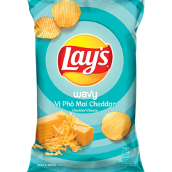 Lay's Wavy Cheddar Cheese Potato Snack 54g pack