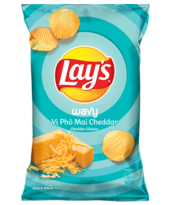 Lay's Wavy Cheddar Cheese Potato Snack 54g pack