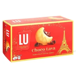 Lu Choco Lava Butter Cookies Filled Chocolate Cream 120g x 36 Boxes