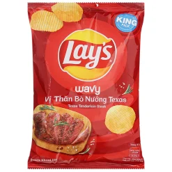 Lay's Wavy Texas Grilled Beef Flavor Potato Snack 54g Pack