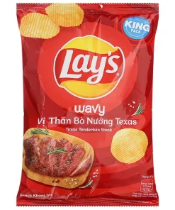 Lay's Wavy Texas Grilled Beef Flavor Potato Snack 54g Pack