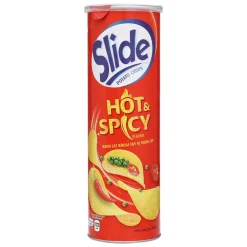 Slide Potato Chips Hot & Spicy Flavored 150g x 14 Cans