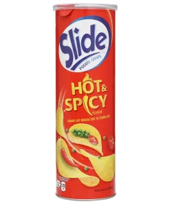 Slide Potato Chips Hot & Spicy Flavored 150g x 14 Cans