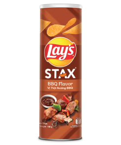 Lays Stax BBQ Flavored Potato Chips 100g
