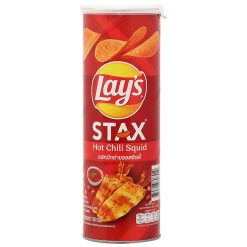 Lays Stax Hot Chili Squid Flavored Potato Chips 100g