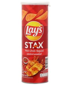 Lays Stax Hot Chili Squid Flavored Potato Chips 100g