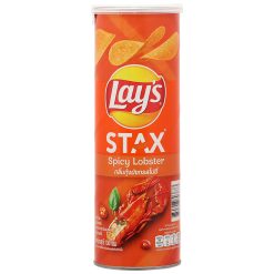 Lay's Stax Five-Spice Grilled Lobster Potato Snack can 100g